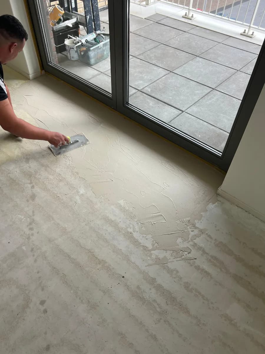 PVC-vloer woonkamer project